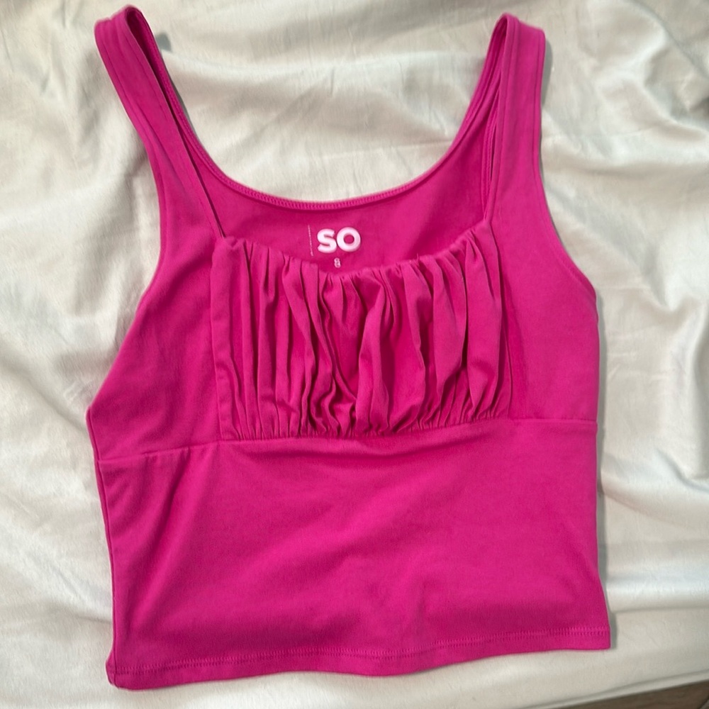 hot pink crop top